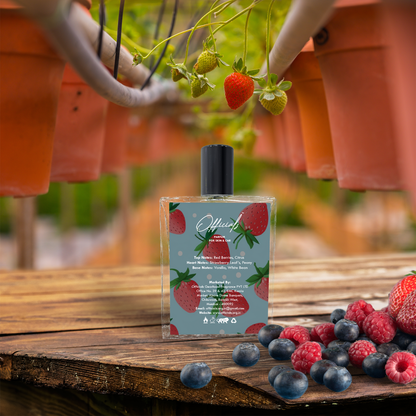 Strawberry- Perfume- Berry scent, Fruity fragrance, Strawberry essence, Berry bouquet, Sweet berry aroma, Strawberry blossom scent, Strawberry-infused perfume 100ml