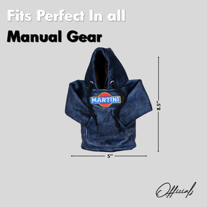 Martini Gear Knob Hoodie (Navy Blue Texture Suede)