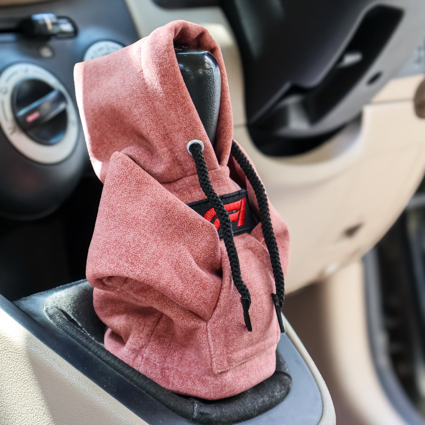 F1 Gear Knob Hoodie (Peach Texture Suede)