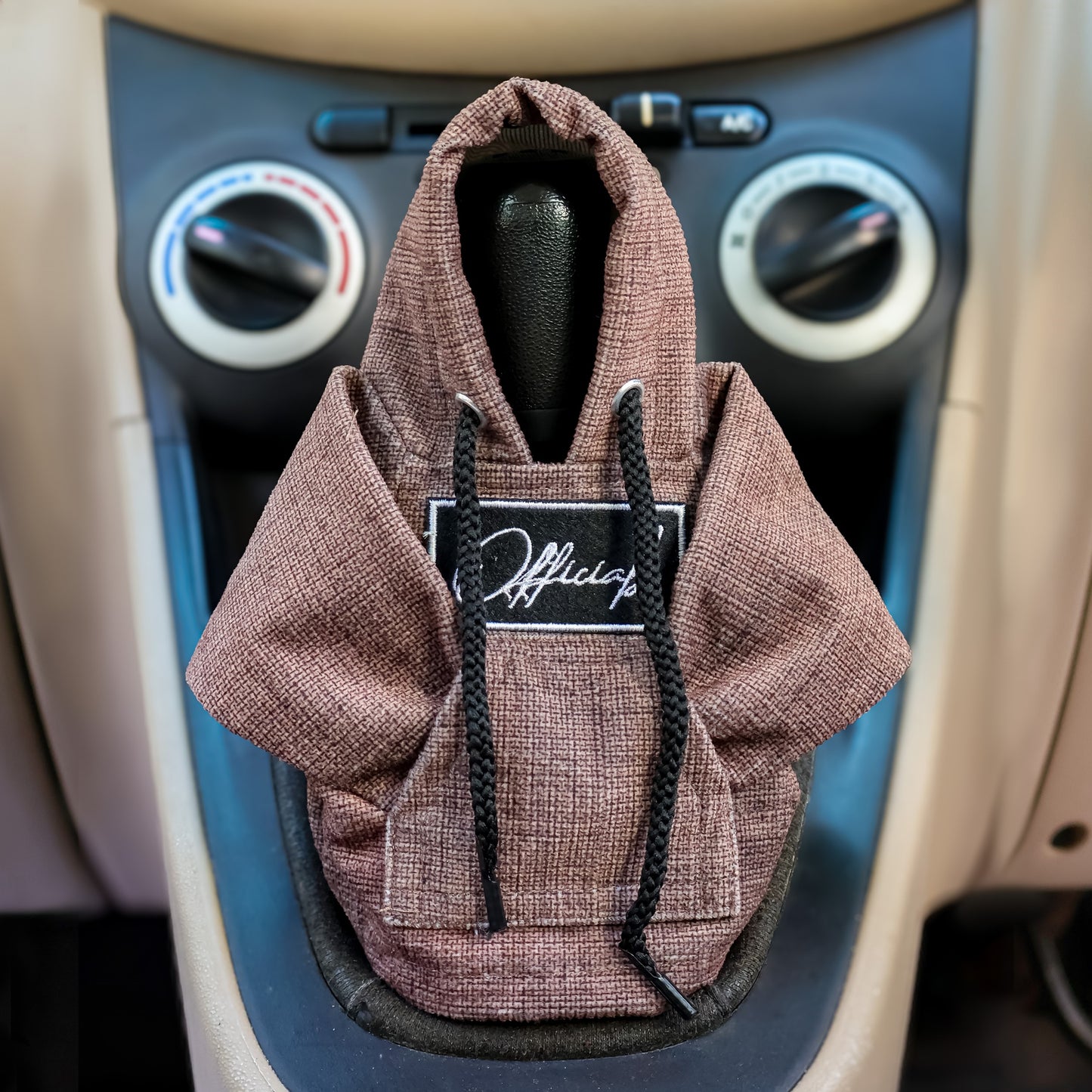 Officials Gear Knob Hoodie (Umber Texture Suede)