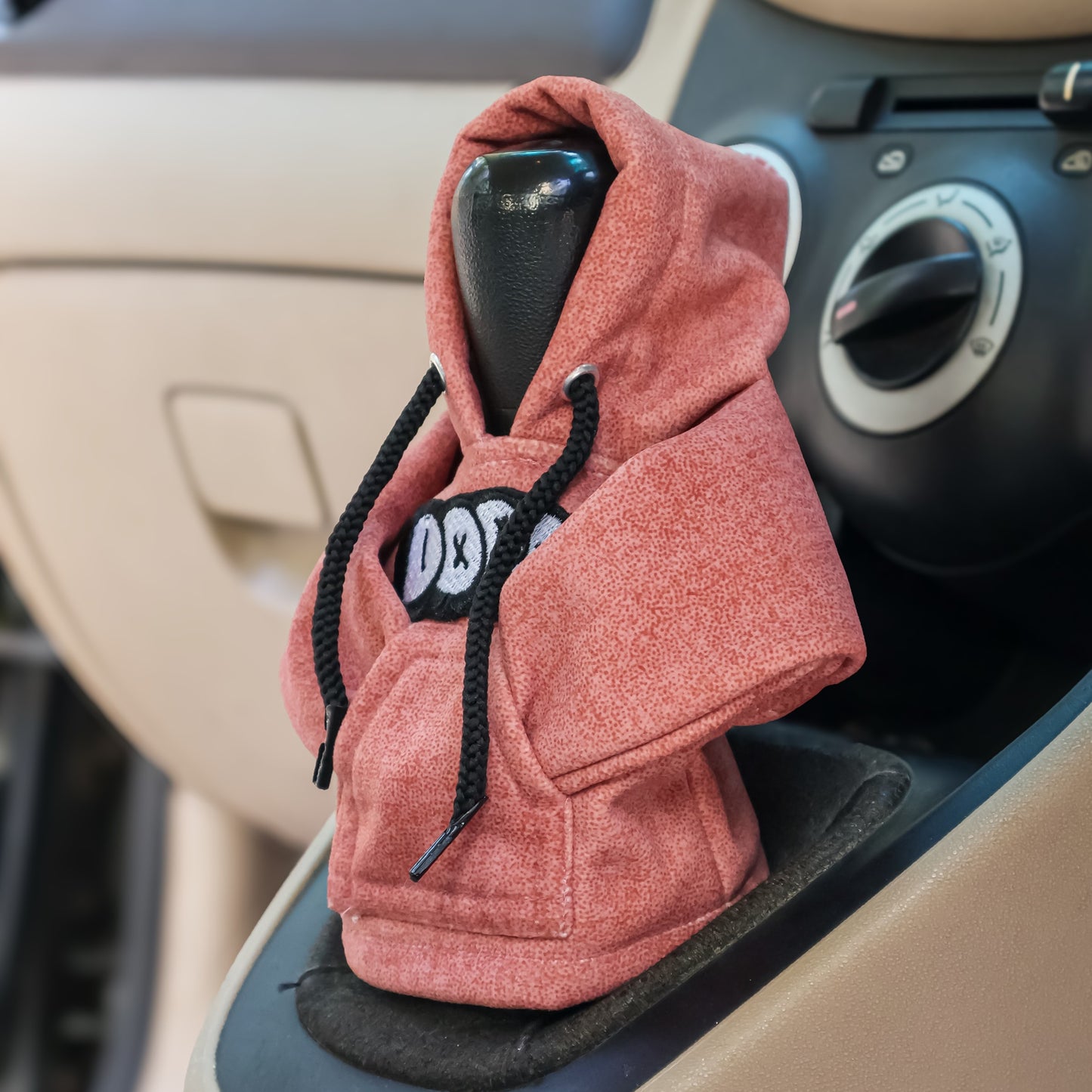 Dope Gear Knob Hoodie (Peach Texture Suede)