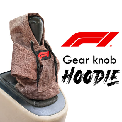 F1 Gear Knob Hoodie (Umber Texture Suede)