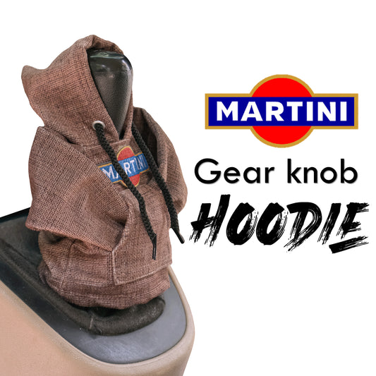 Martini Gear Knob Hoodie (Umber Texture Suede)