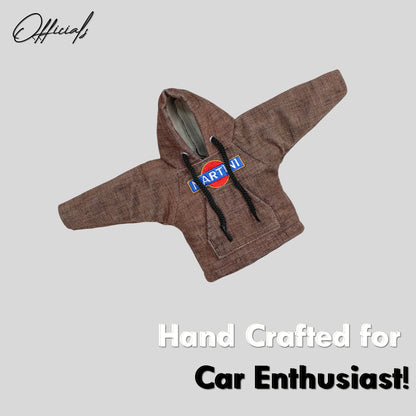 Martini Gear Knob Hoodie (Umber Texture Suede)