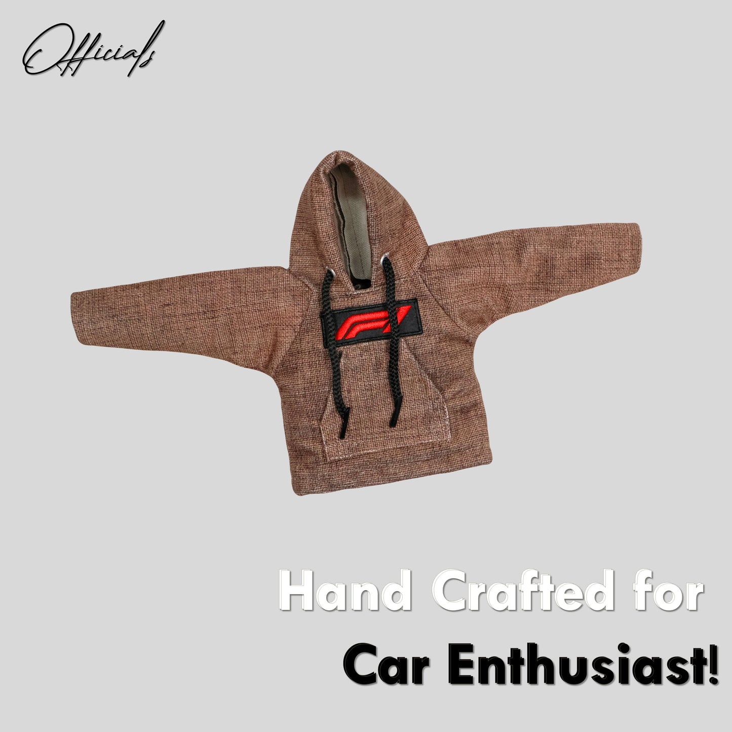 F1 Gear Knob Hoodie (Umber Texture Suede)