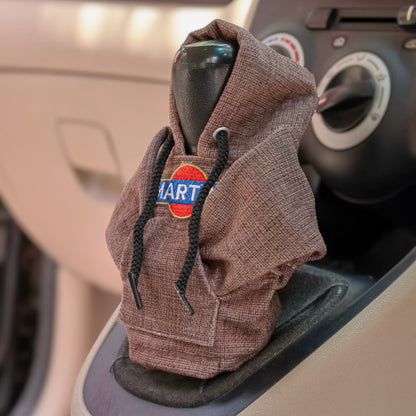 Martini Gear Knob Hoodie (Umber Texture Suede)