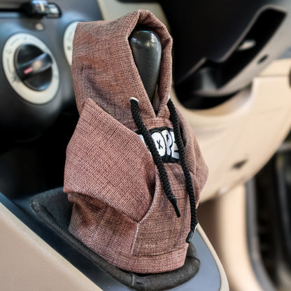 Dope Gear Knob Hoodie (Umber Texture Suede)