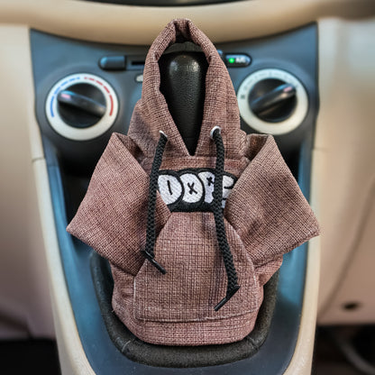 Dope Gear Knob Hoodie (Umber Texture Suede)