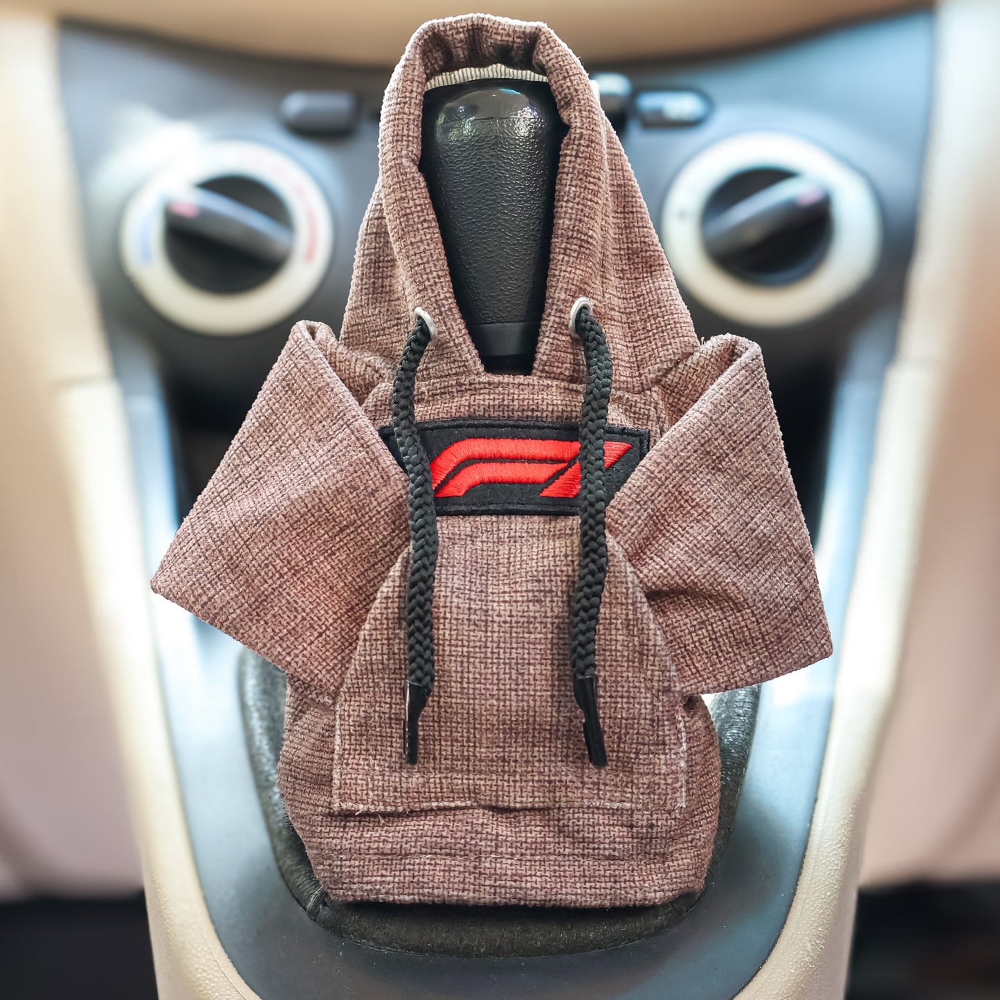 F1 Gear Knob Hoodie (Umber Texture Suede)