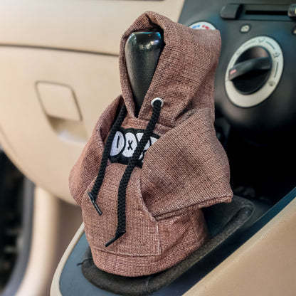 Dope Gear Knob Hoodie (Umber Texture Suede)