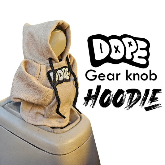 Dope Gear Knob Hoodie (Bisque Texture Suede)