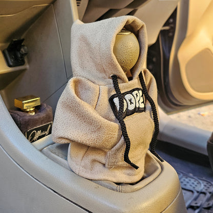 Dope Gear Knob Hoodie (Bisque Texture Suede)