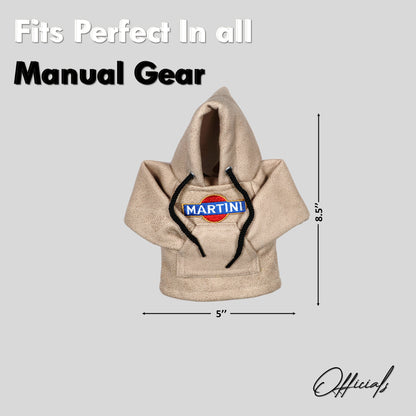 Martini Gear Knob Hoodie (Bisque Texture Suede)