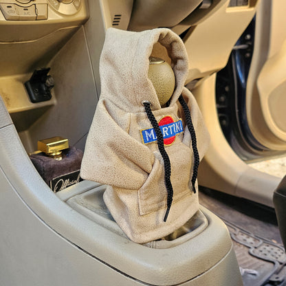 Martini Gear Knob Hoodie (Bisque Texture Suede)