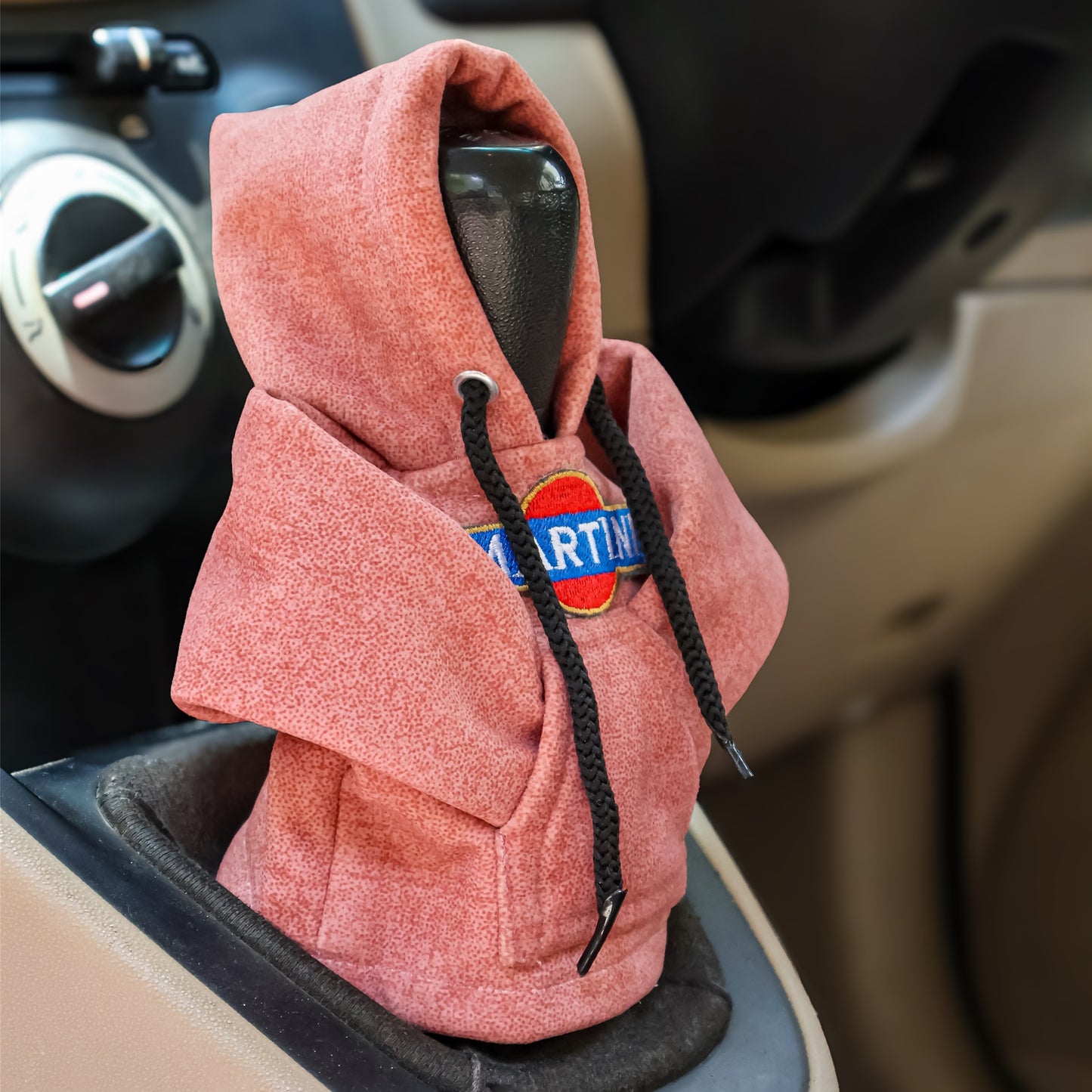 Martini Gear Knob Hoodie (Peach Texture Suede)