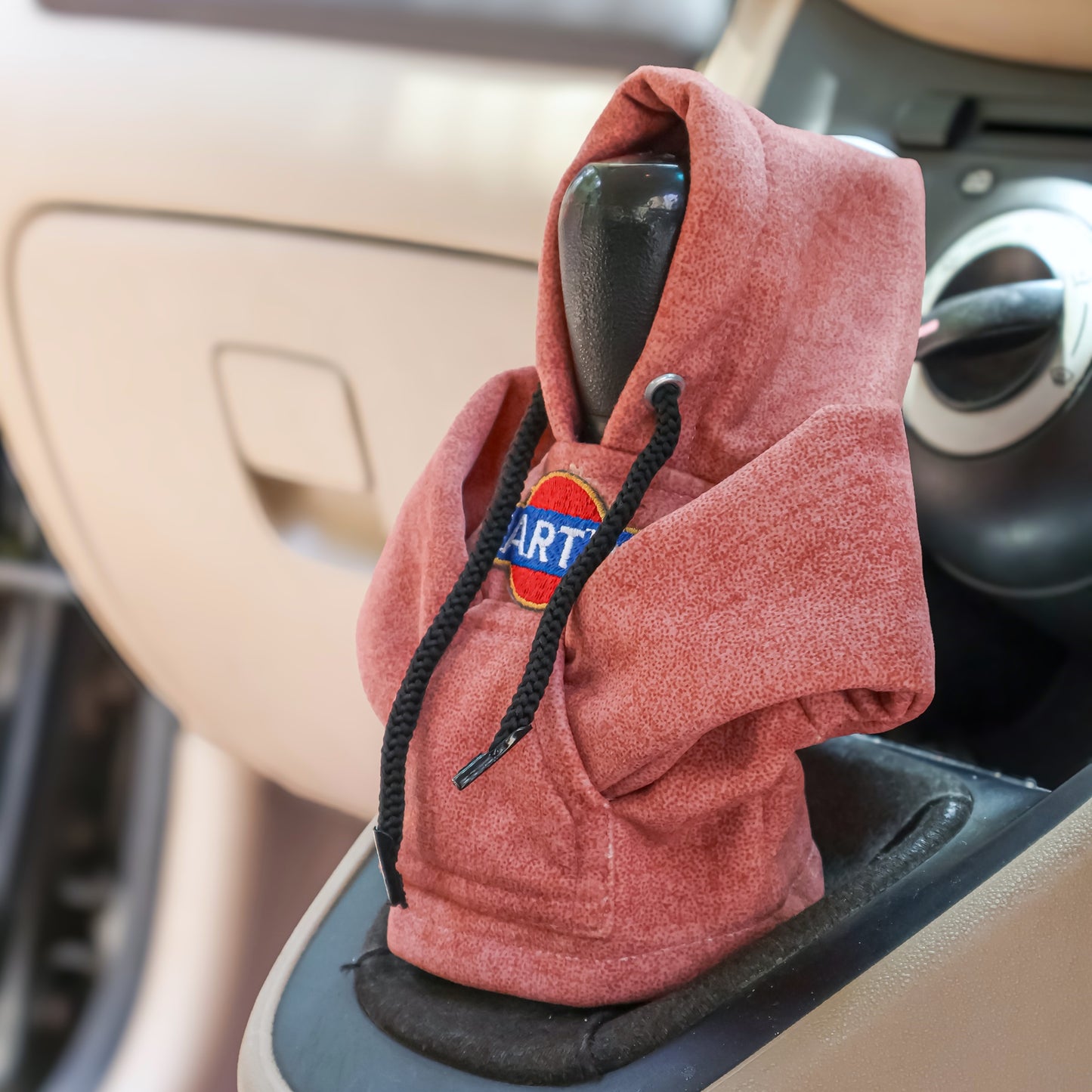 Martini Gear Knob Hoodie (Peach Texture Suede)