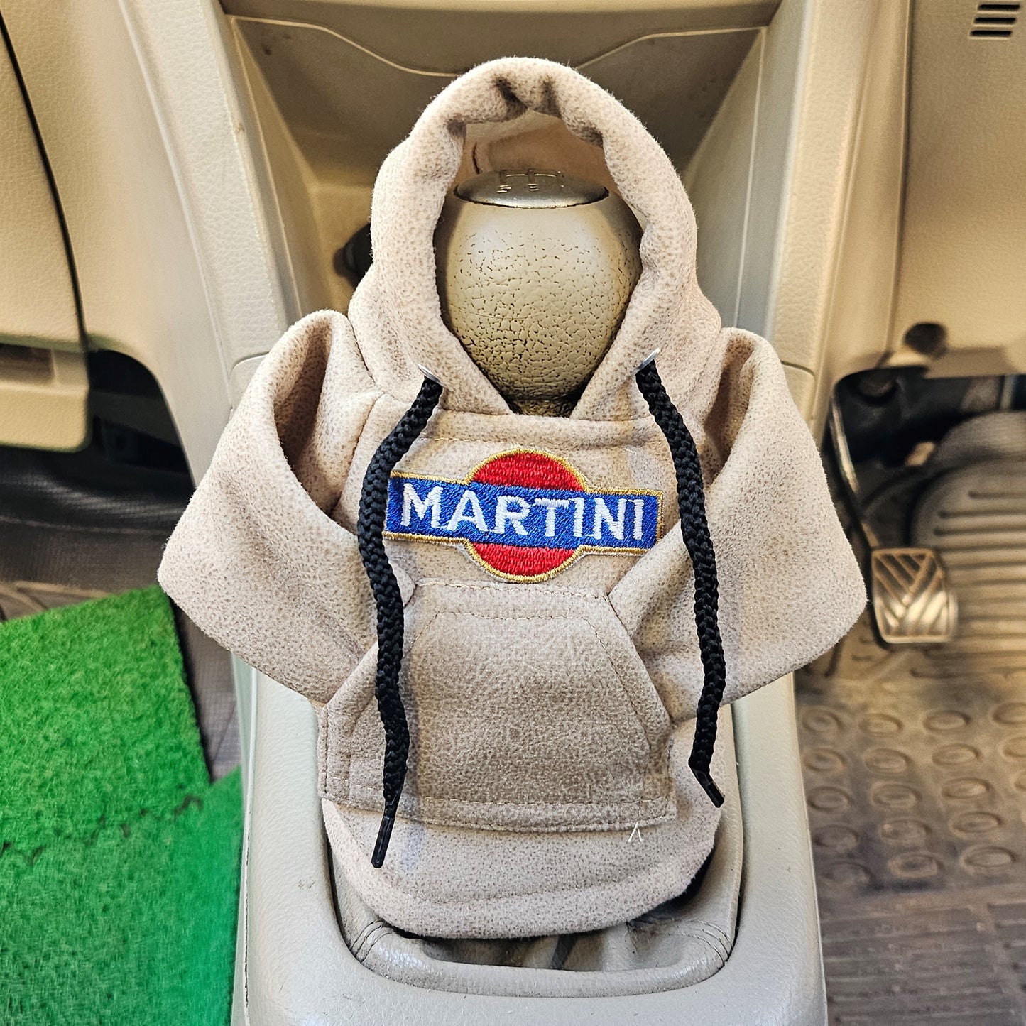 Martini Gear Knob Hoodie (Bisque Texture Suede)