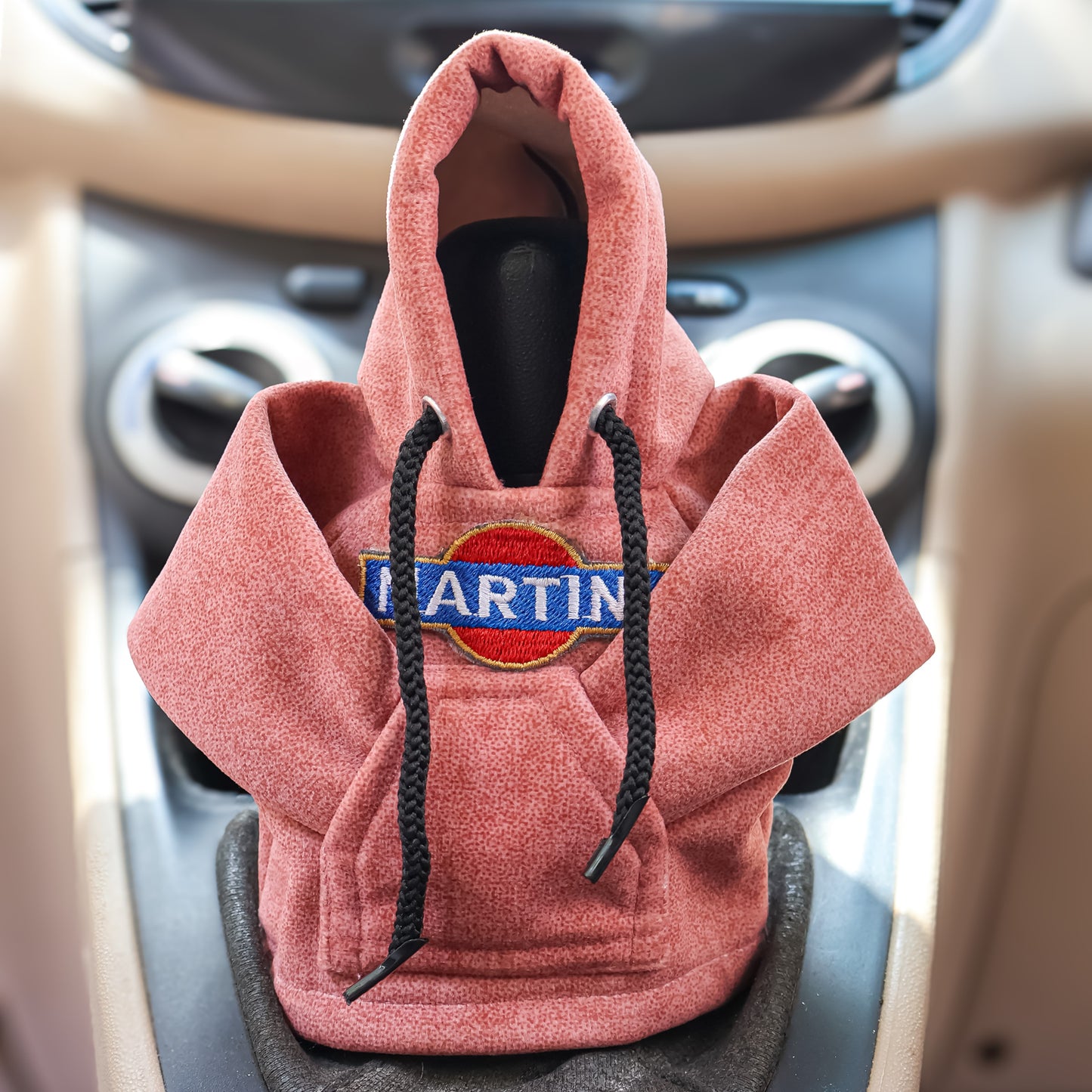 Martini Gear Knob Hoodie (Peach Texture Suede)